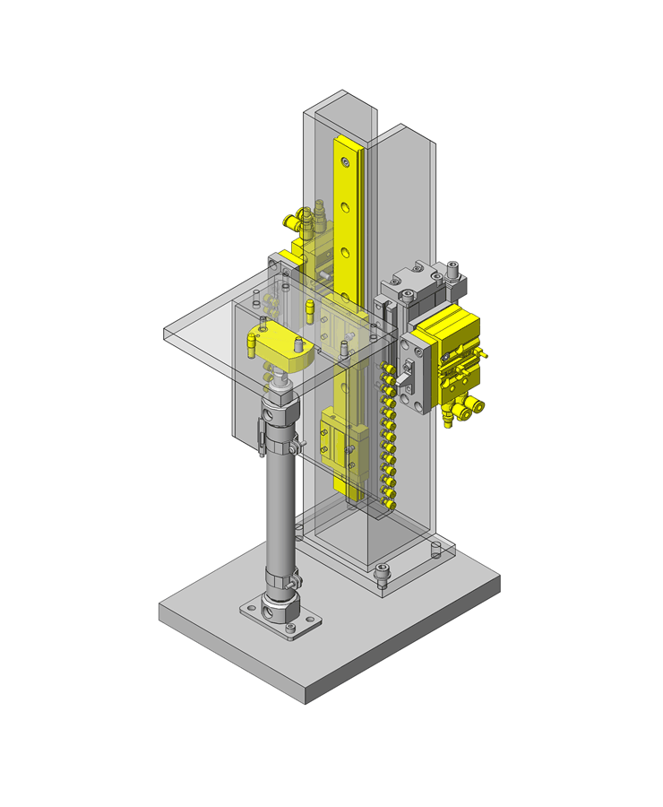 no.000222&nbsp;基于气缸的步进进给机构